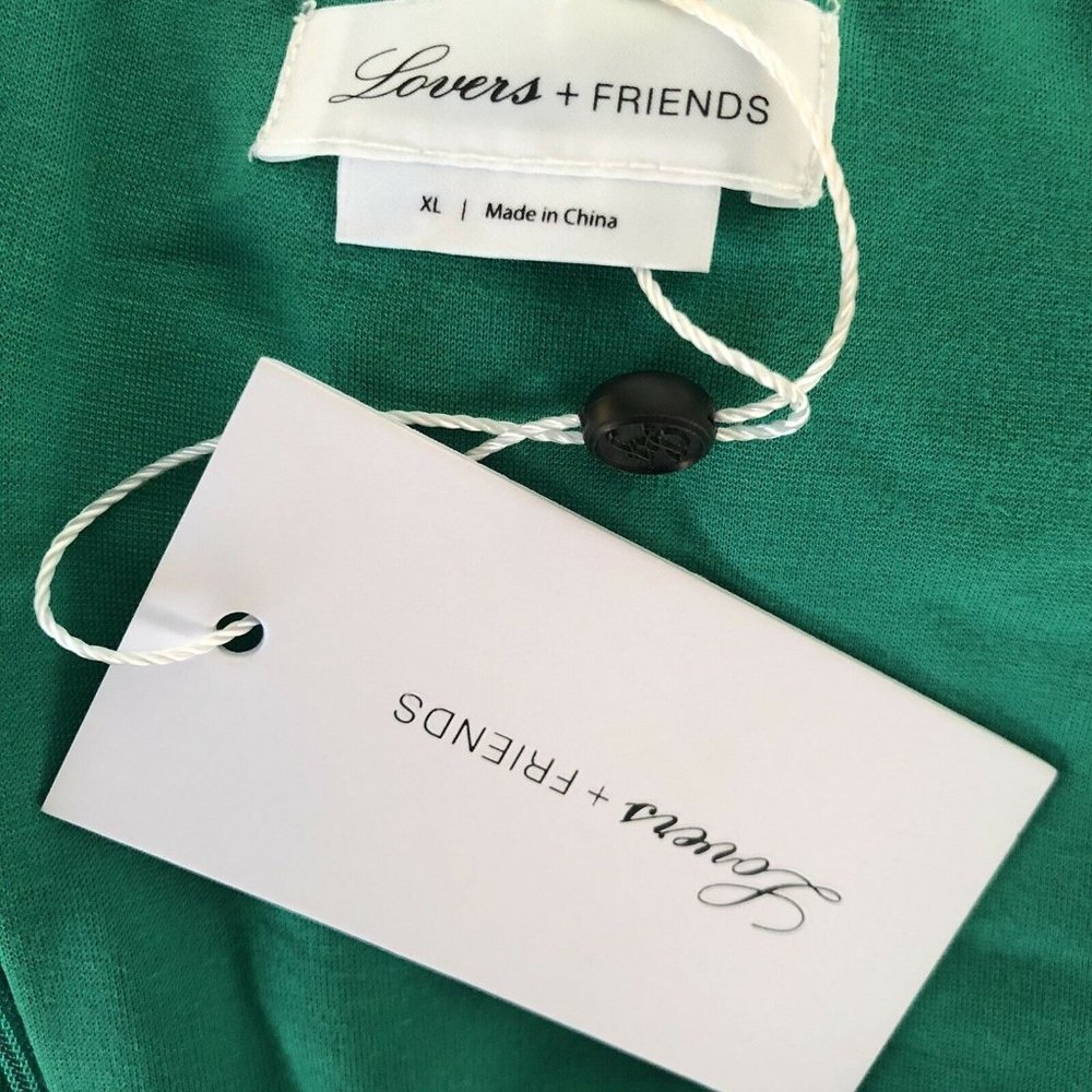 Lovers + Friends Max Gown Spring Green Long Formal Party XL NWT $198 - Picture 4 of 7